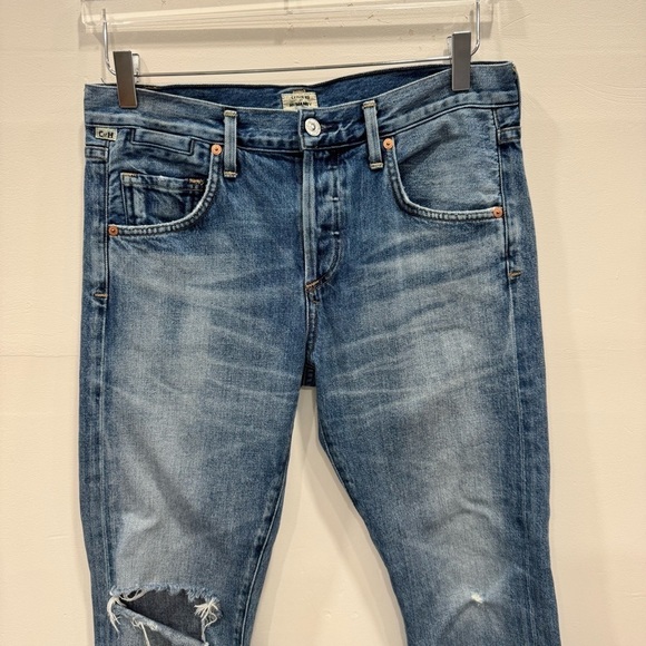 Citizens Of Humanity Premium Vintage Emerson Slim Boyfriend Jeans 26 Raw Hem - Picture 3 of 12